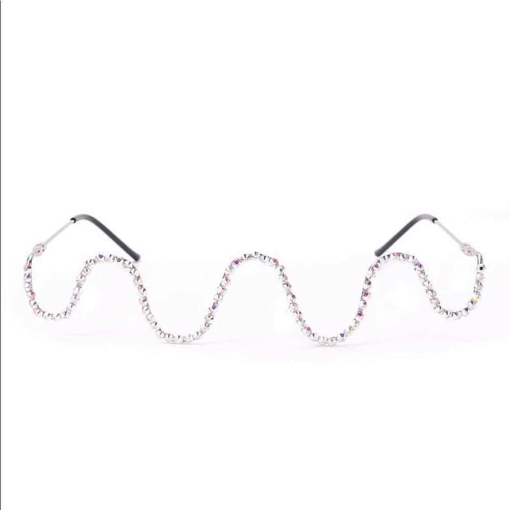 SILVER Rhinestone Lenseless eyewear